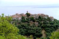 Blick auf Beli auf der Insel Cres in Kroatien