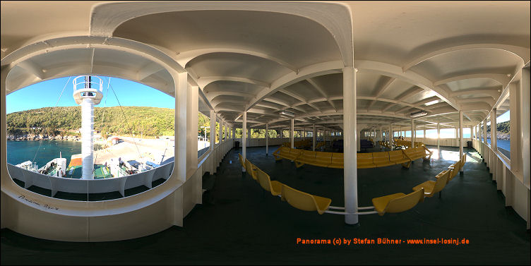 HDR Panorama auf dem Deck der Fhre von Porozina nach Brestova