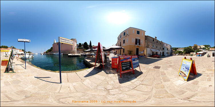 Panorama des Hafens von Veli Losinj auf der Insel Losinj