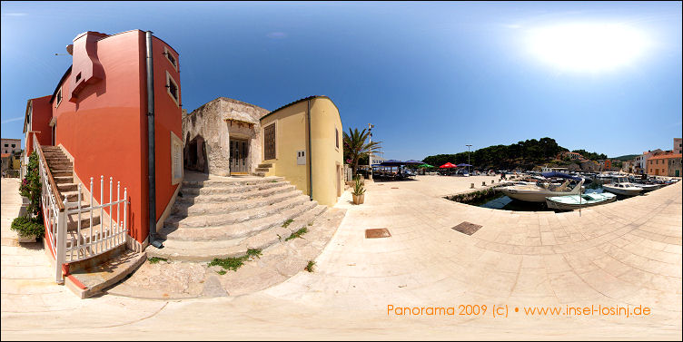 Panorama des Hafens von Veli Losinj auf der Insel Losinj