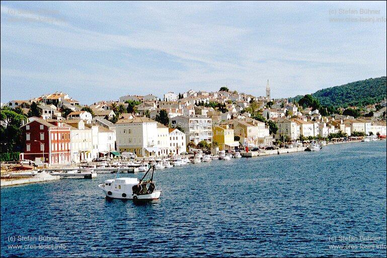 der Hafen von Mali Losinj in Kroatien