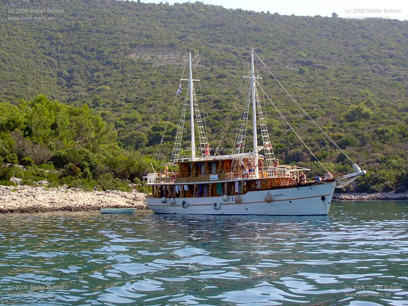 auf Tour mit Kapitn Mate auf Insel Losinj / Kroatien