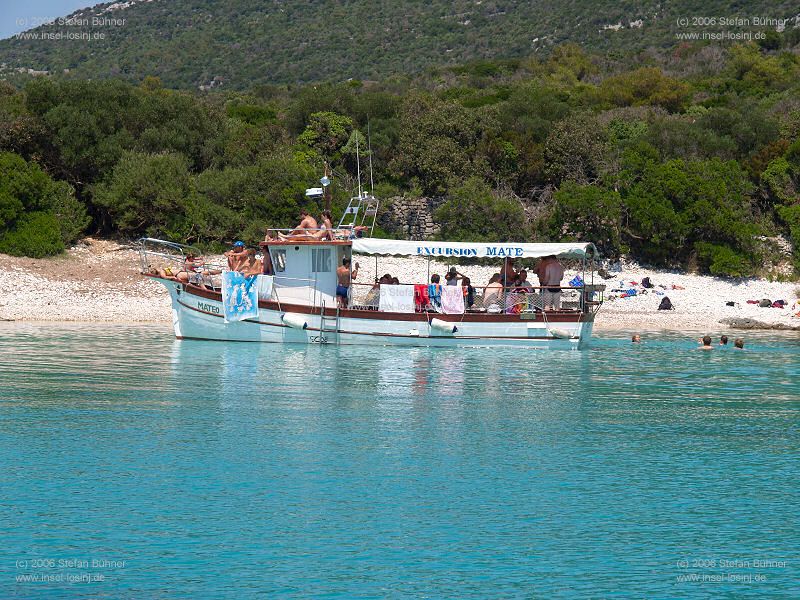 auf Tour mit Kapitn Mate auf Insel Losinj / Kroatien