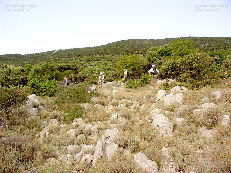 der Gebirgszug des Osorscica bei Nerezine / Osor auf der Insel Losinj