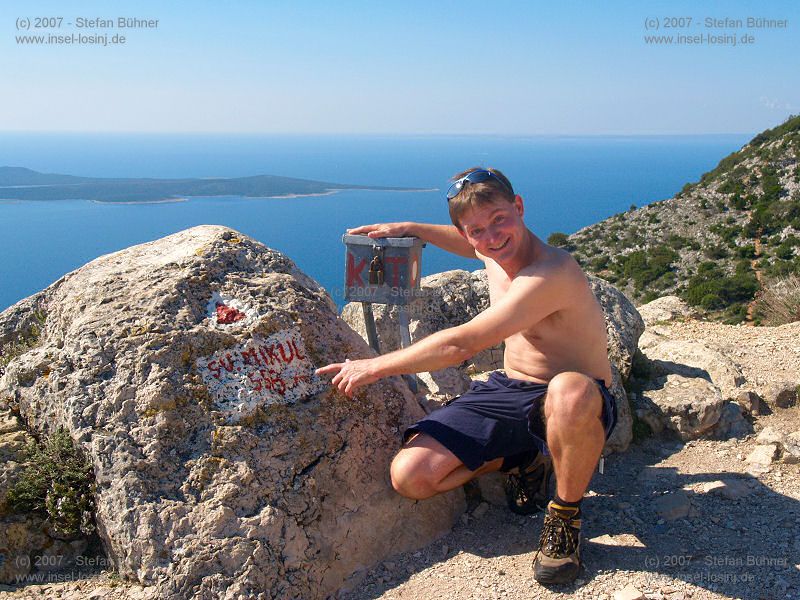 der Gebirgszug des Osorscica bei Nerezine / Osor auf der Insel Losinj