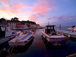 der Fischerhafen Rovenska bei Veli Losinj