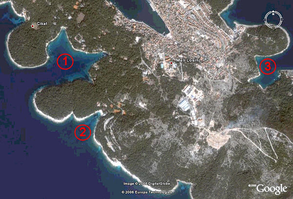 alle Strnde von Mali Losinj in der bericht