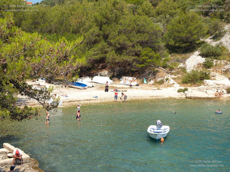 Strand / Bucht Valdarke in Mali Losinj - Kroatien